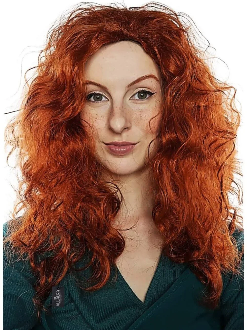 Women's Red 1 10 Inch Heat Resistant Realistic Disco Long Curly Hair Wigs